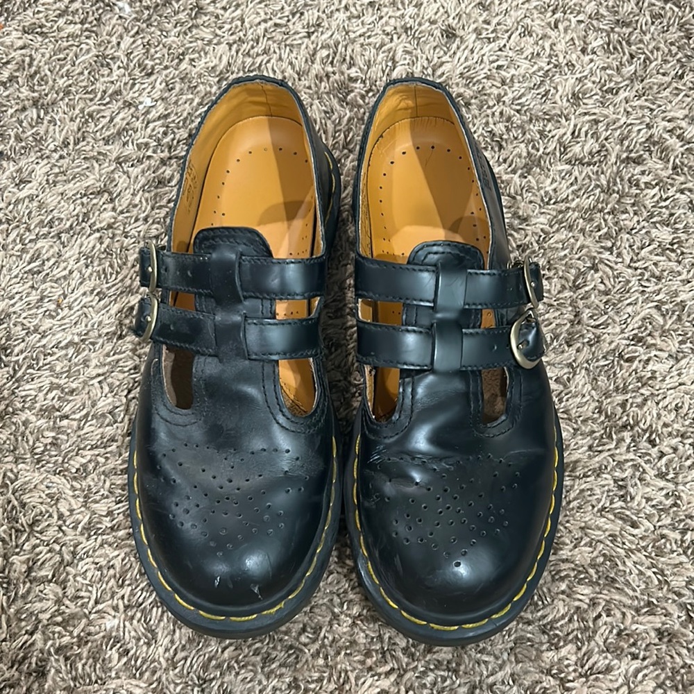 MaryJane DocMartens Black Real Leather - size 39